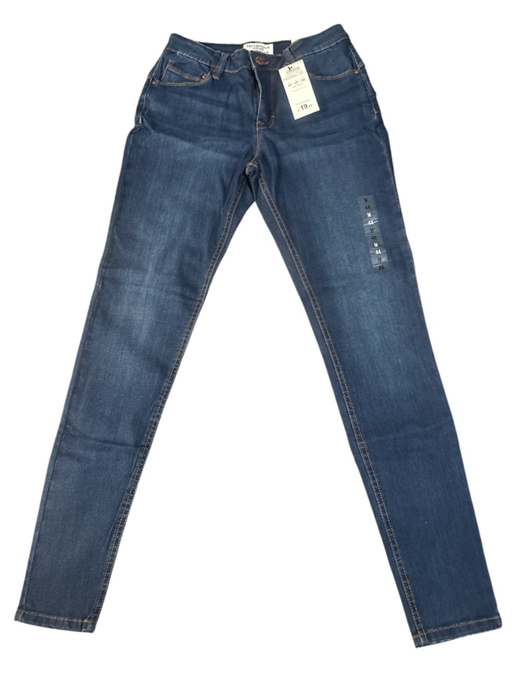 Classic Mid-Rise Skinny Jeans in Dark Blue